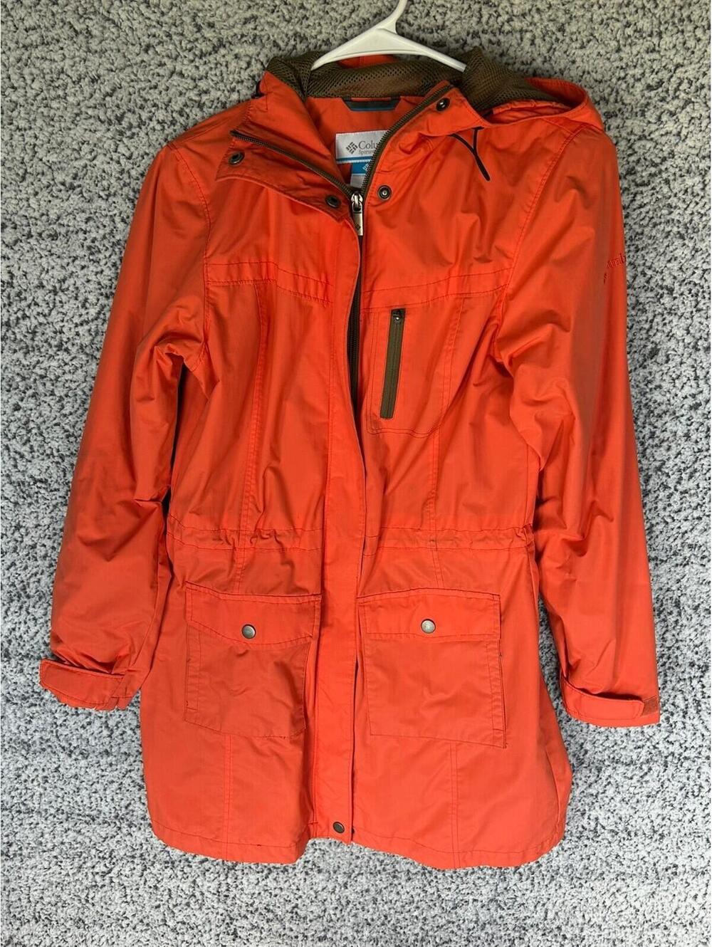 Columbia Coral Hooded Jacket XS Omni-Shield Lightweight Rain Coat